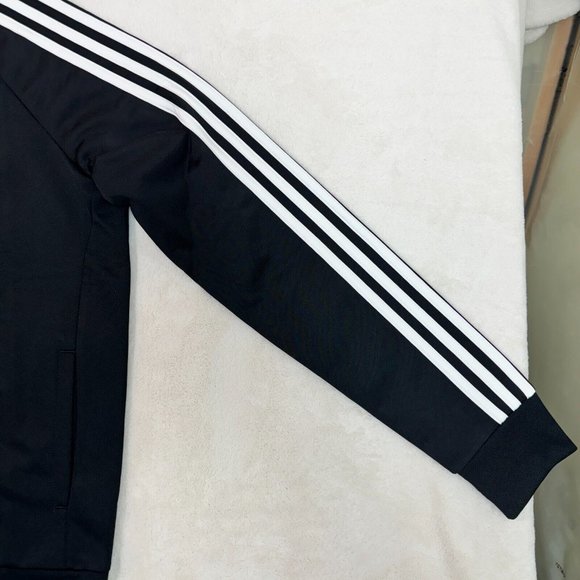 Adidas Women's M Slim Fit Warm-Up 3-Stripes Athletic Track Jacket Full Zip NEW - Picture 13 of 15